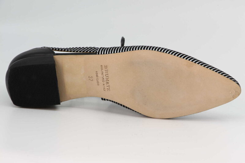 geschnürter Slipper schwarz / silber – Bild 3