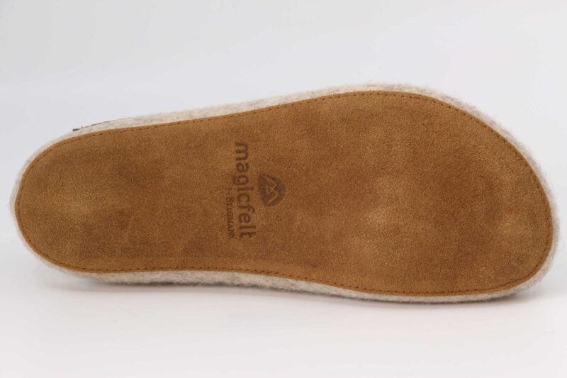 Filzfinken Coburger Fuchsschaf beige – Bild 3