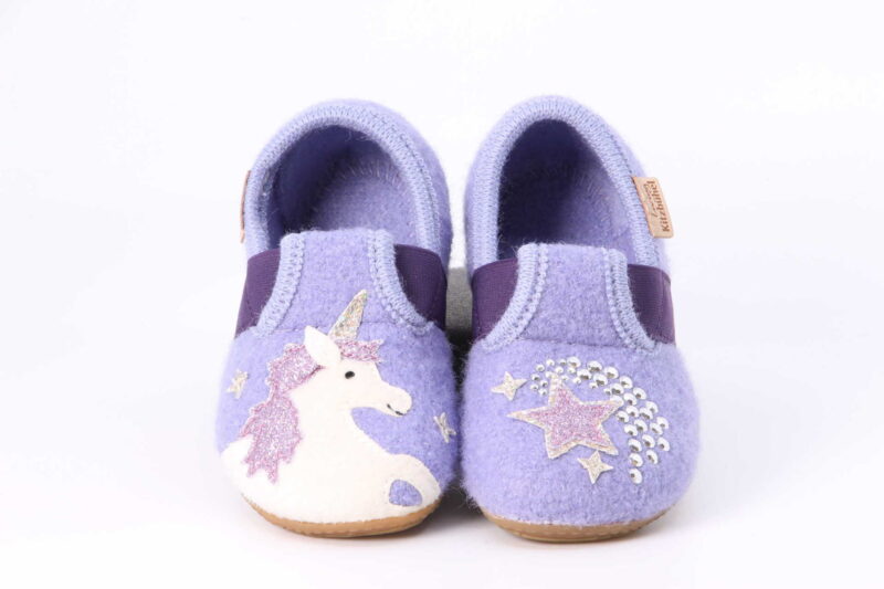 Filzfinken Einhorn viola
