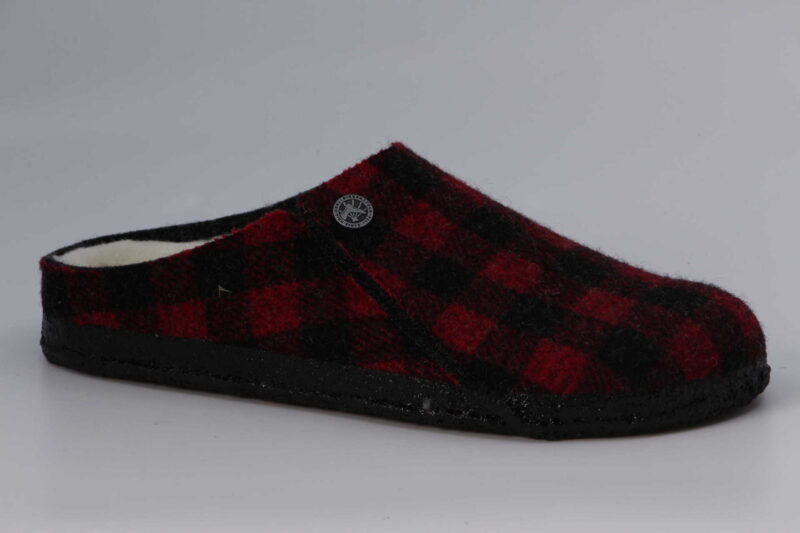 Zermatt Shearling schmal schwarz / rot