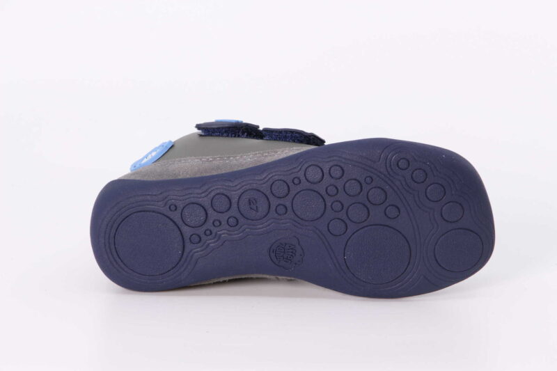 Bär Barfuss-Sneaker grau / blau – Bild 3
