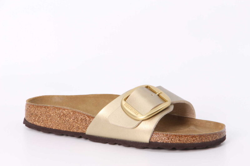 Madrid Big Buckle schmal metallic gold