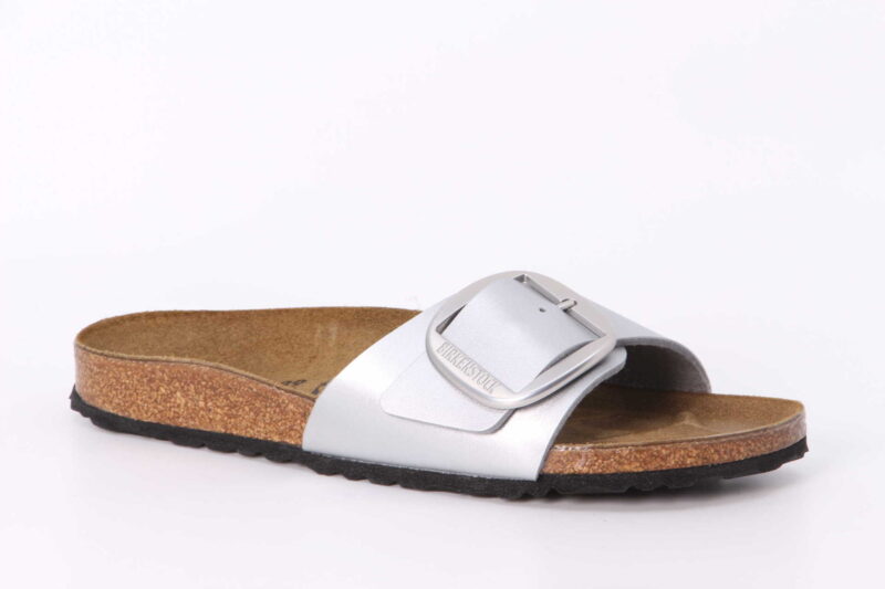 Madrid Big Buckle schmal metallic silver