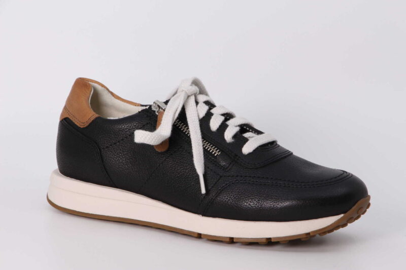 Sneaker schwarz / cognac