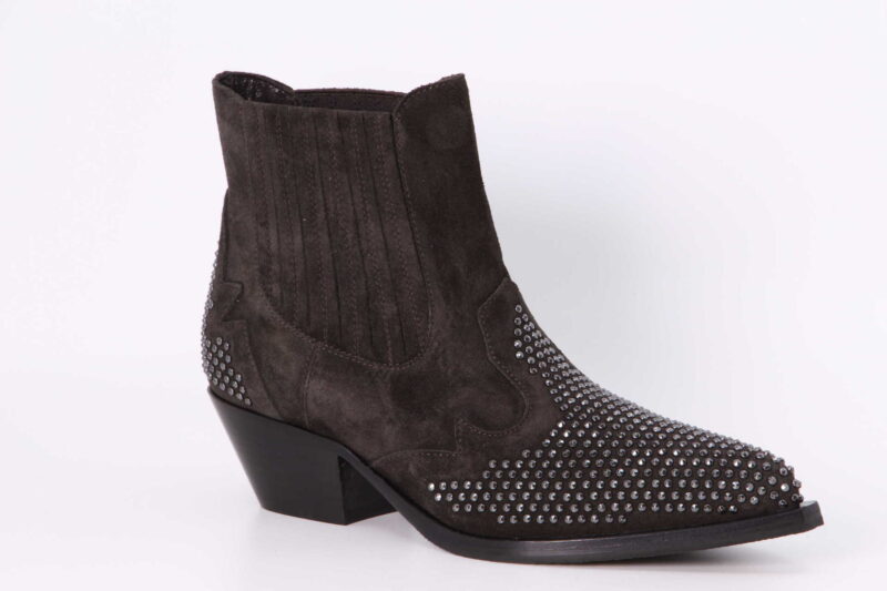 Western Stiefelette testa di moro