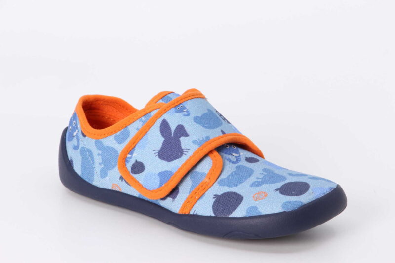 Elefant Finken blau / orange
