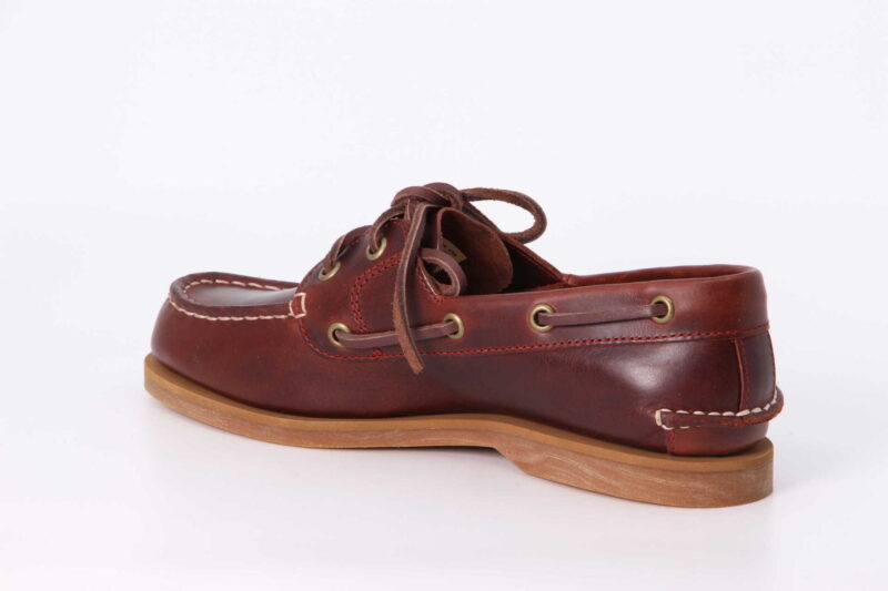 klassischer Bootsschuh burgundy – Bild 2