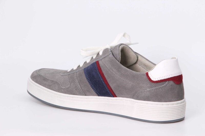 Sneaker grau / blau / rot – Bild 2