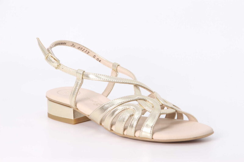 Sandalette metallic alu