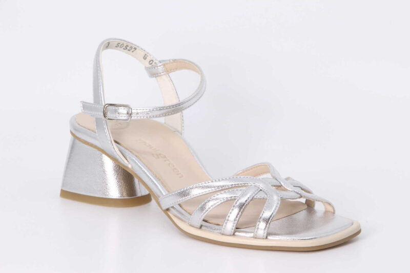 Sandalette metallic alu