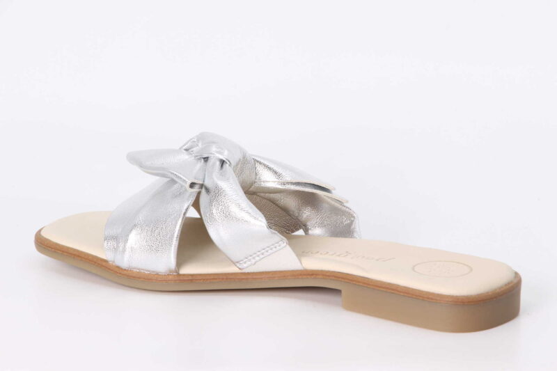 Slide mit Masche metallic alu – Bild 2