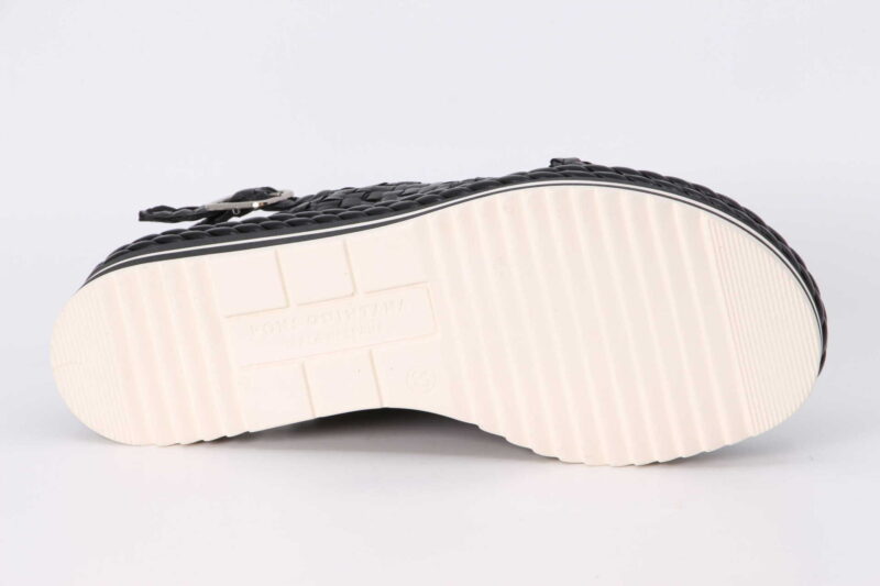 Plateau-Sandalette schwarz – Bild 3