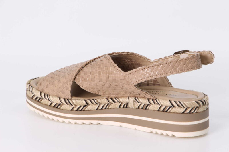Plateau-Sandalette taupe – Bild 2
