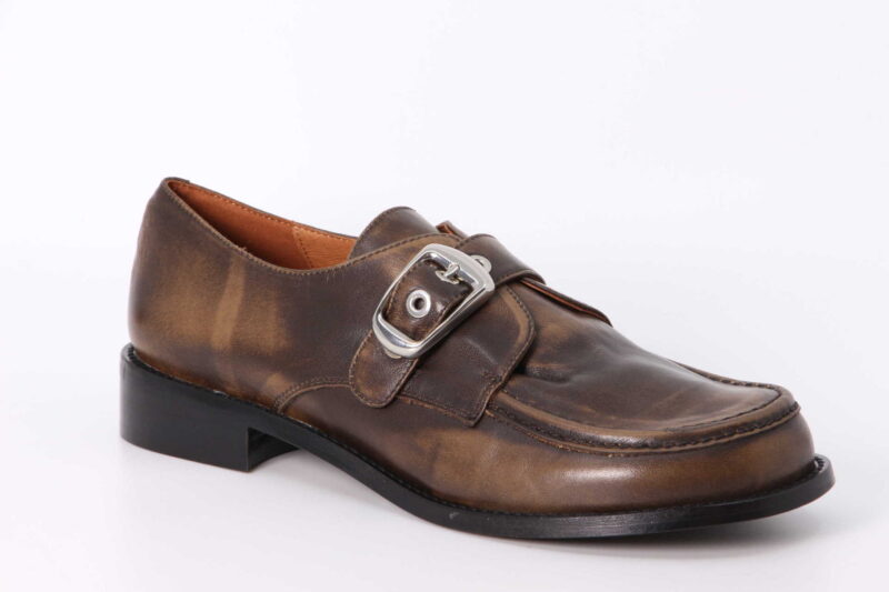 Loafer mit Schnalle taupe