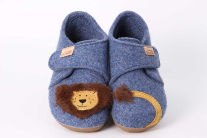 Filzfinken Löwe media blue