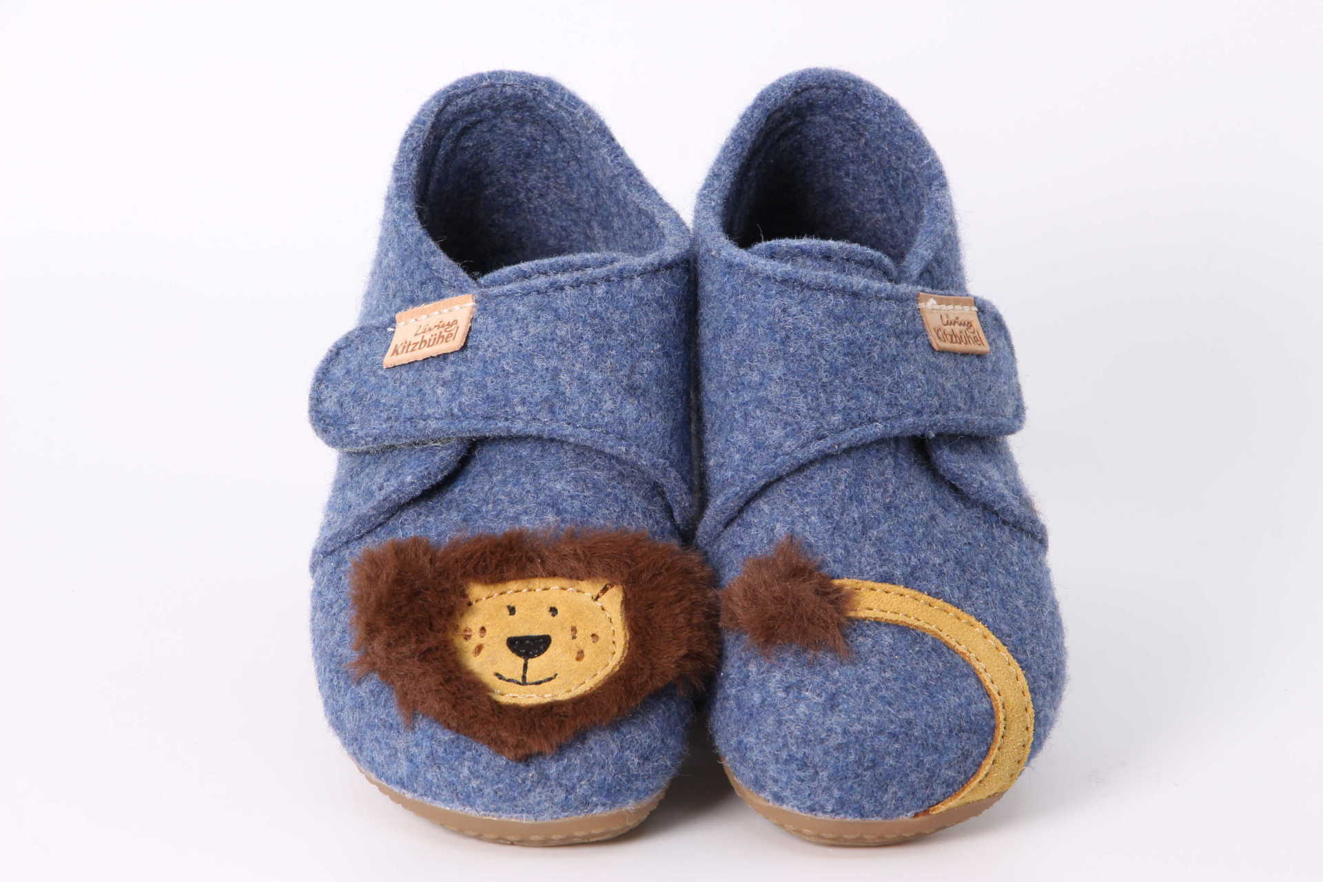 Filzfinken Löwe media blue