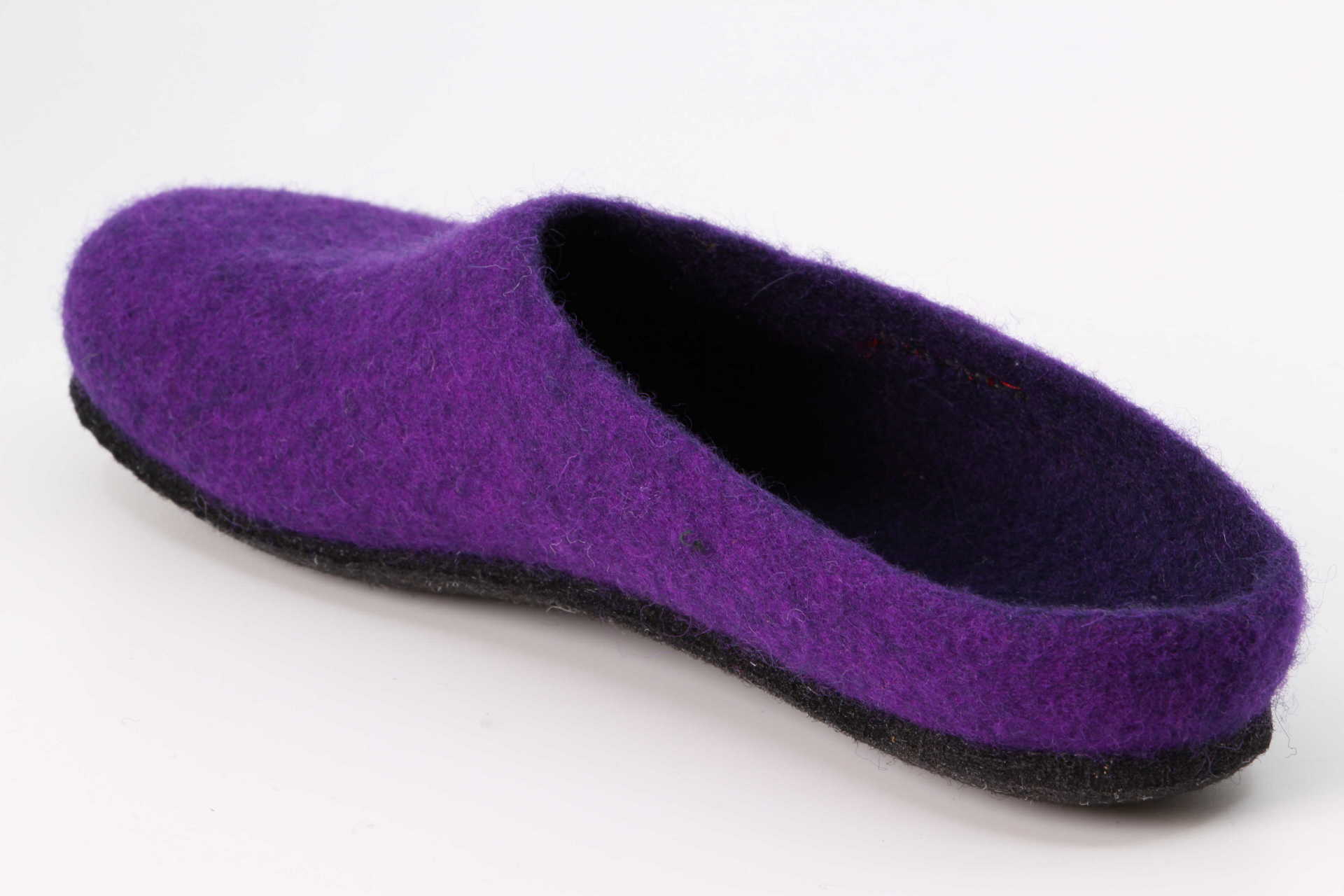 Filzfinken plum Rückseite