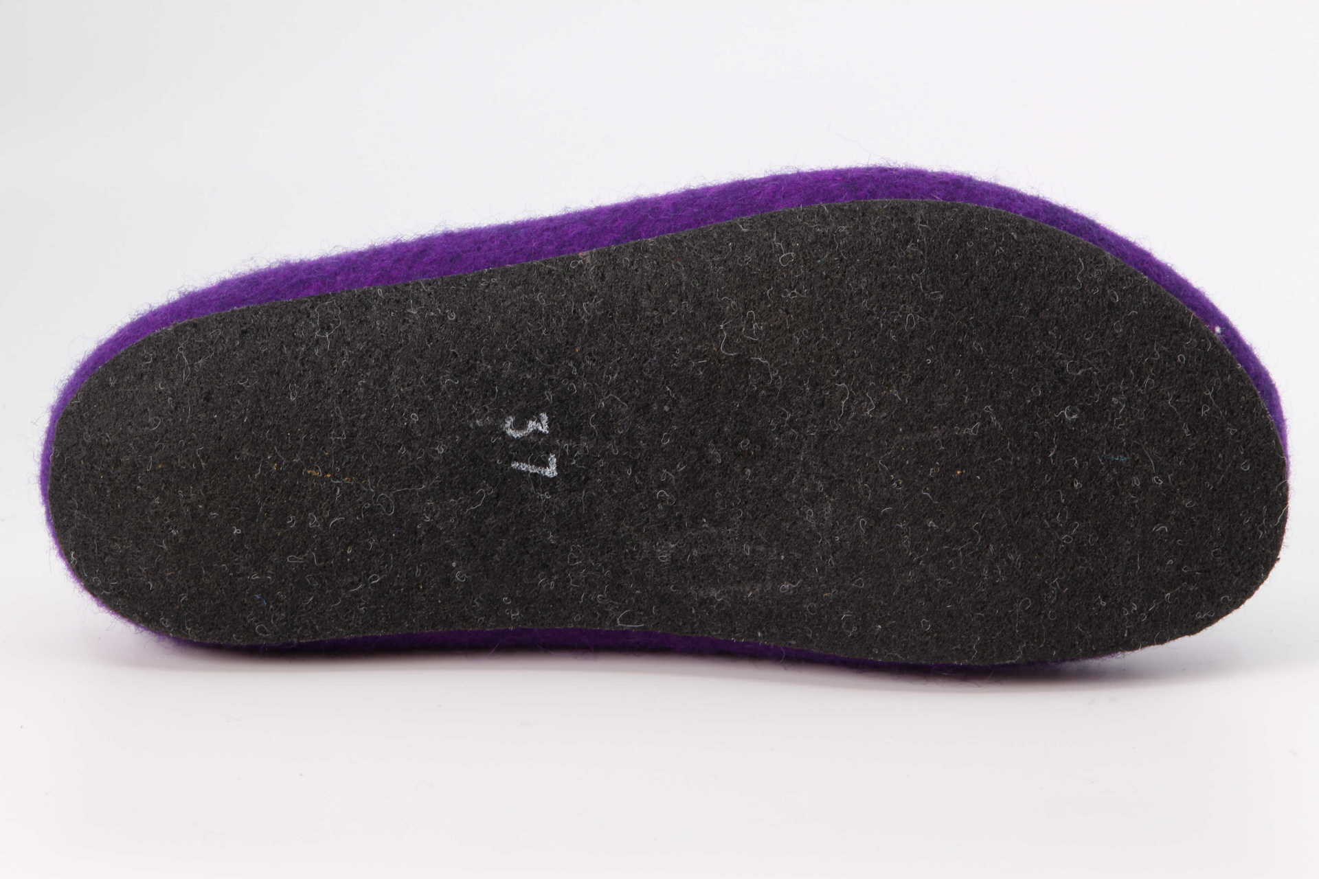 Filzfinken plum Sohle