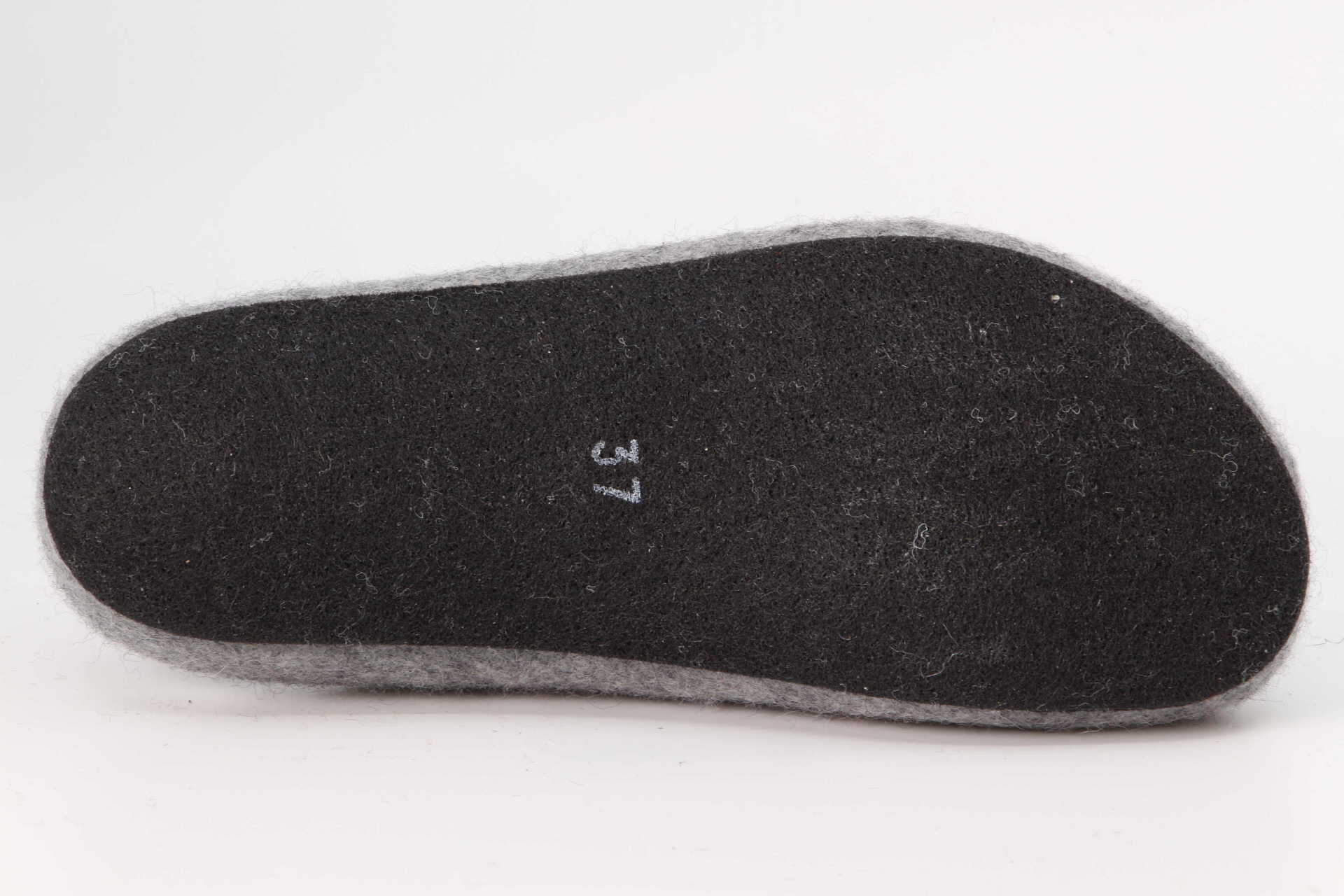 Filzfinken light grey Sohle