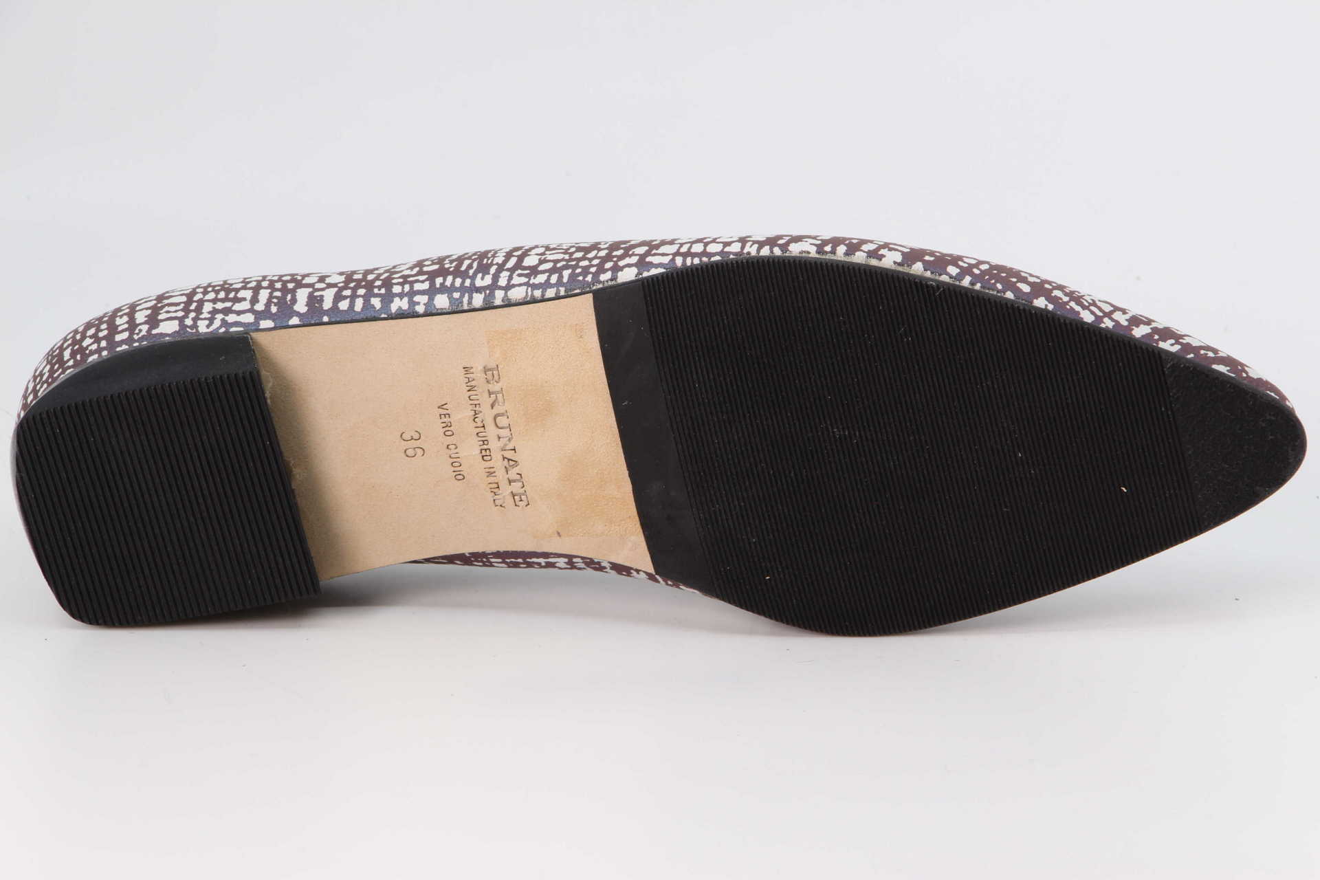 Slipper grau / muster Sohle