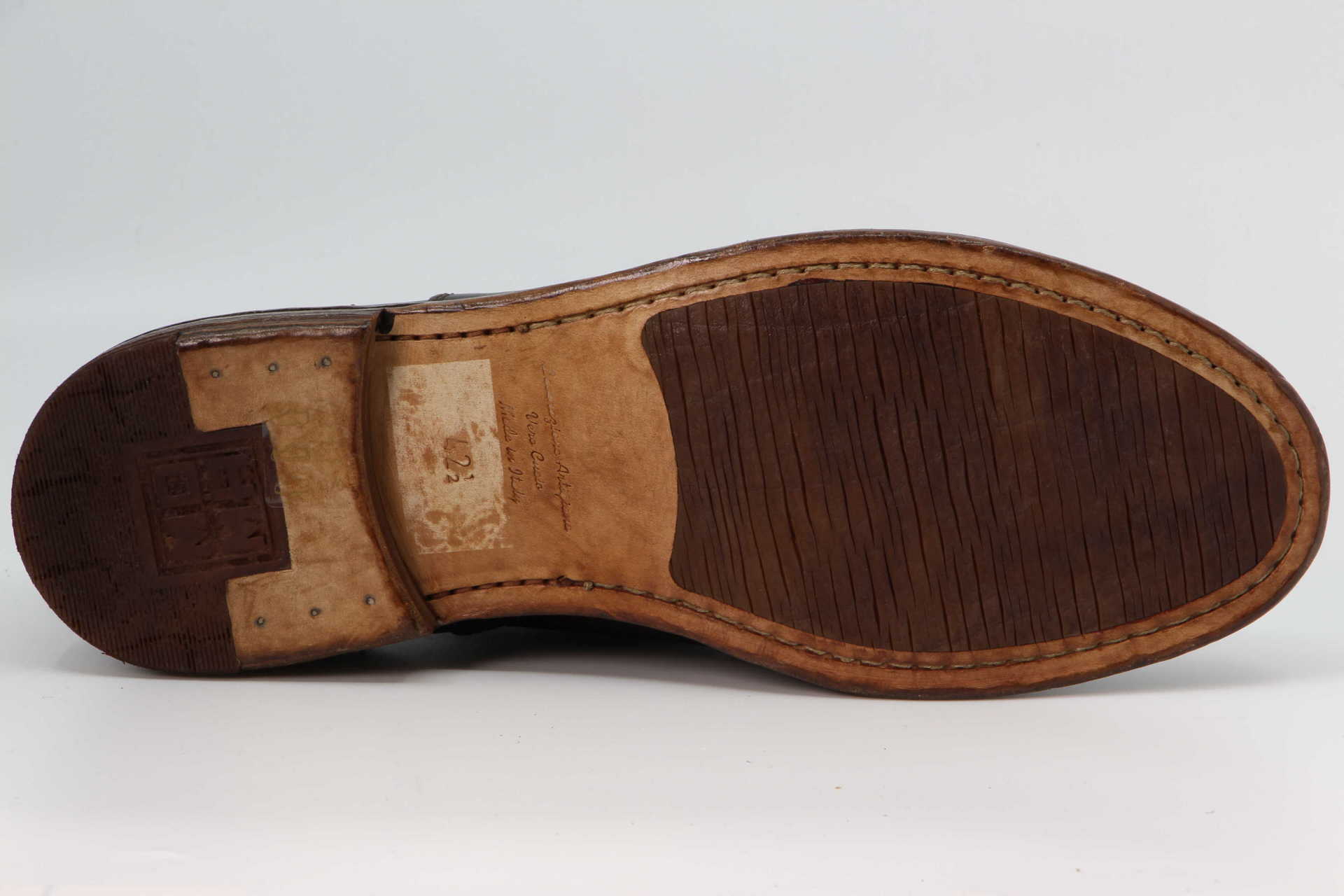 Businessschuhe testa di moro Sohle