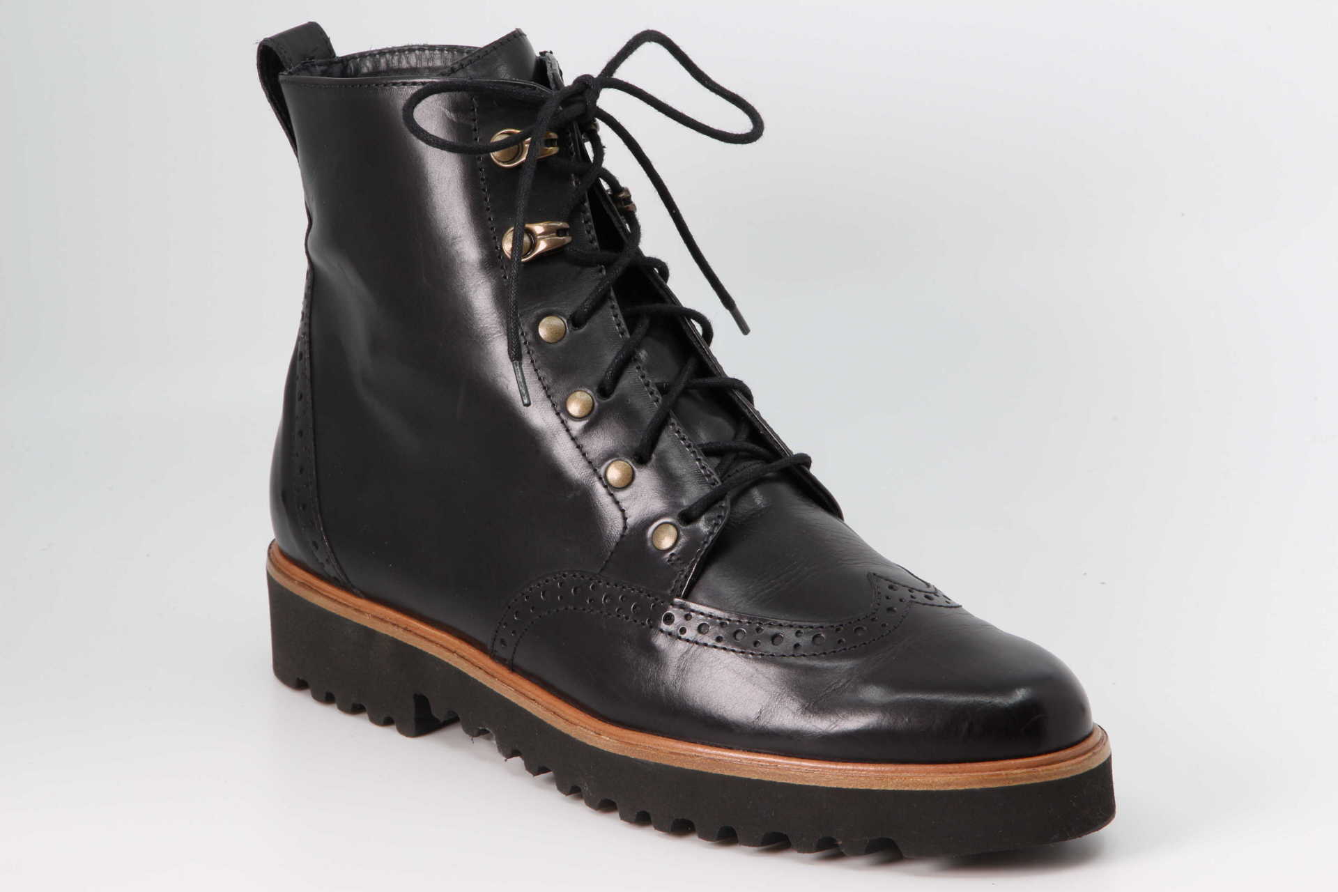 Stiefelette schwarz Vorderseite