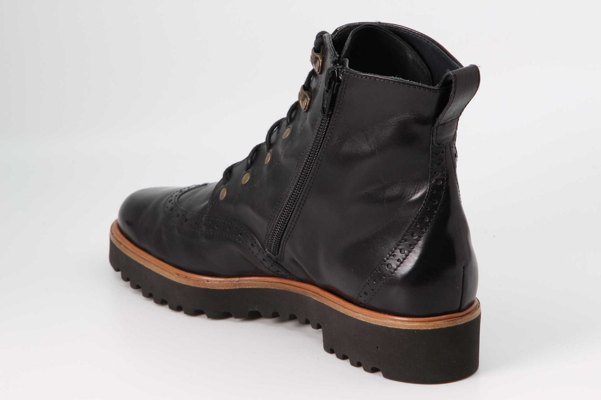 Stiefelette schwarz Rückseite