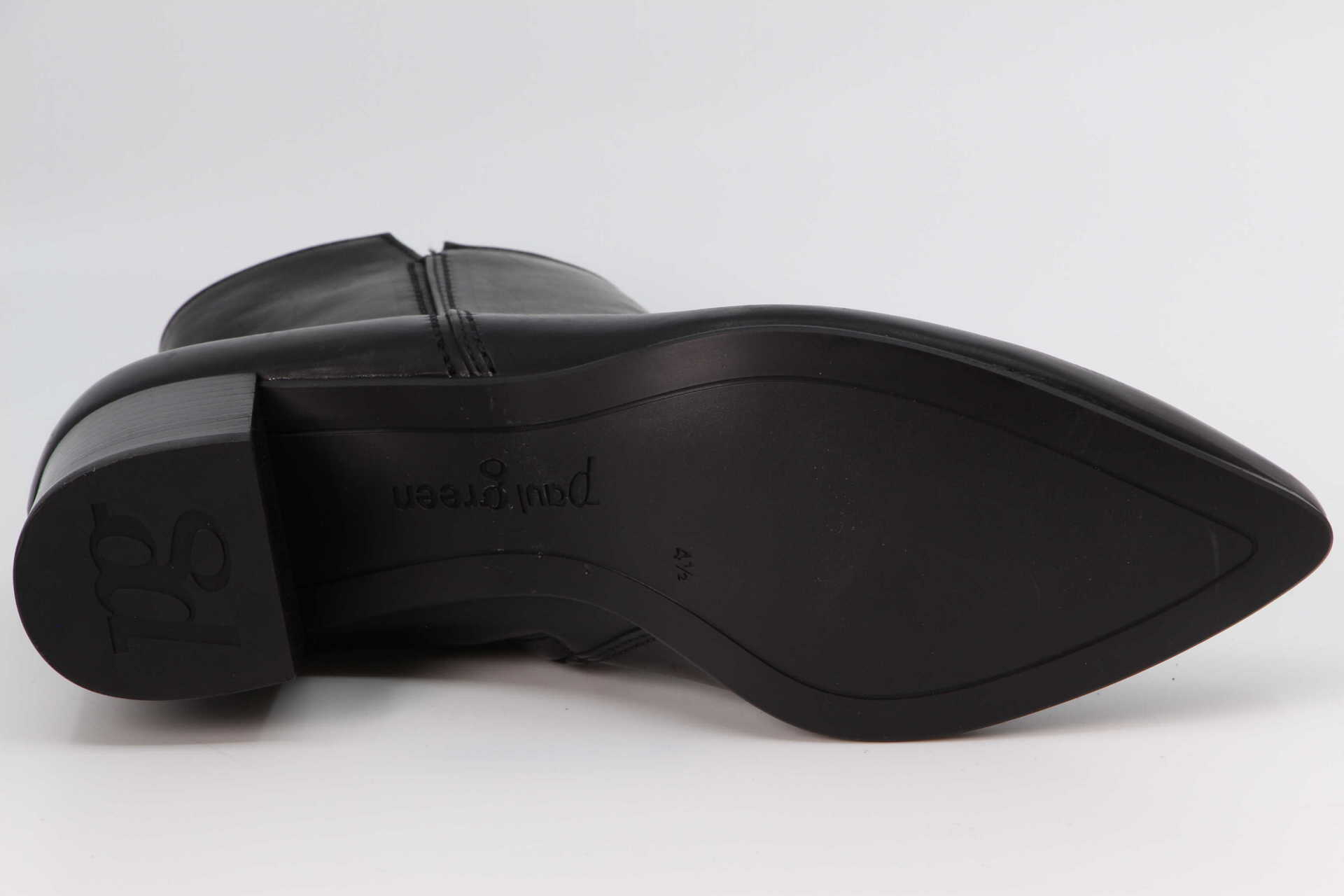 Stiefelette schwarz Sohle
