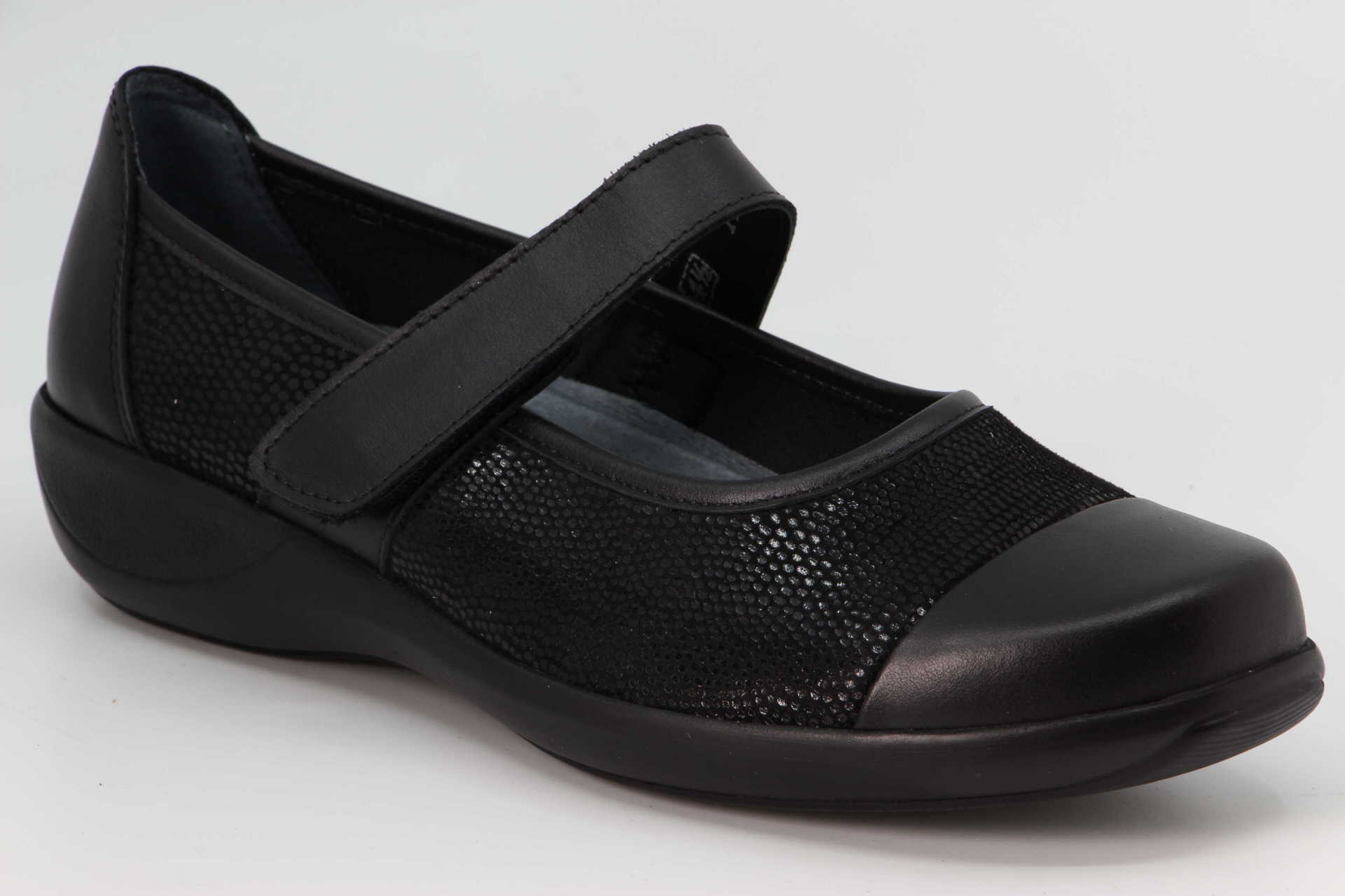Ballerina mit Riemen strech python Vorderseite
