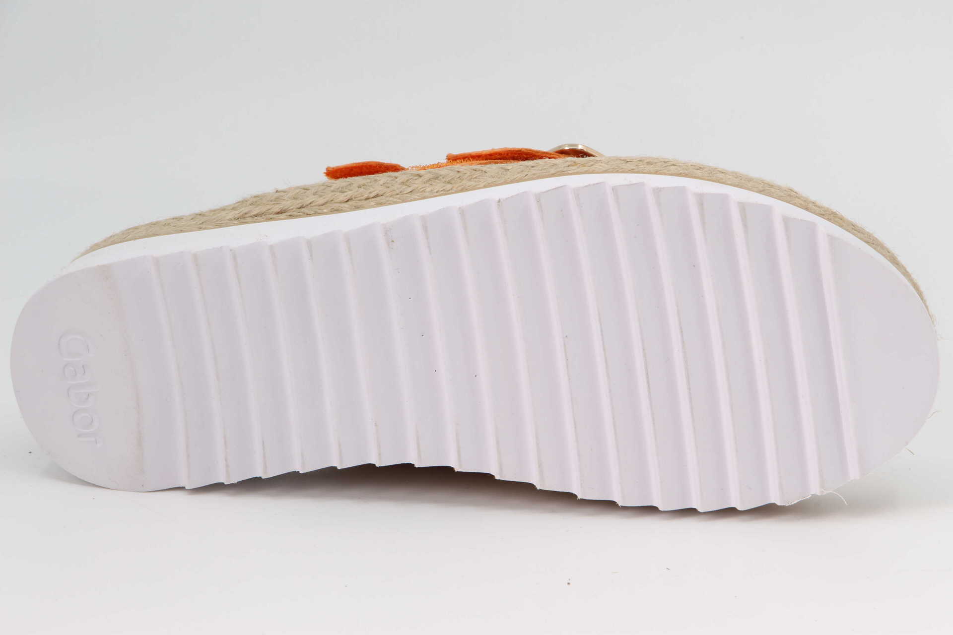 Zehenmule orange Sohle
