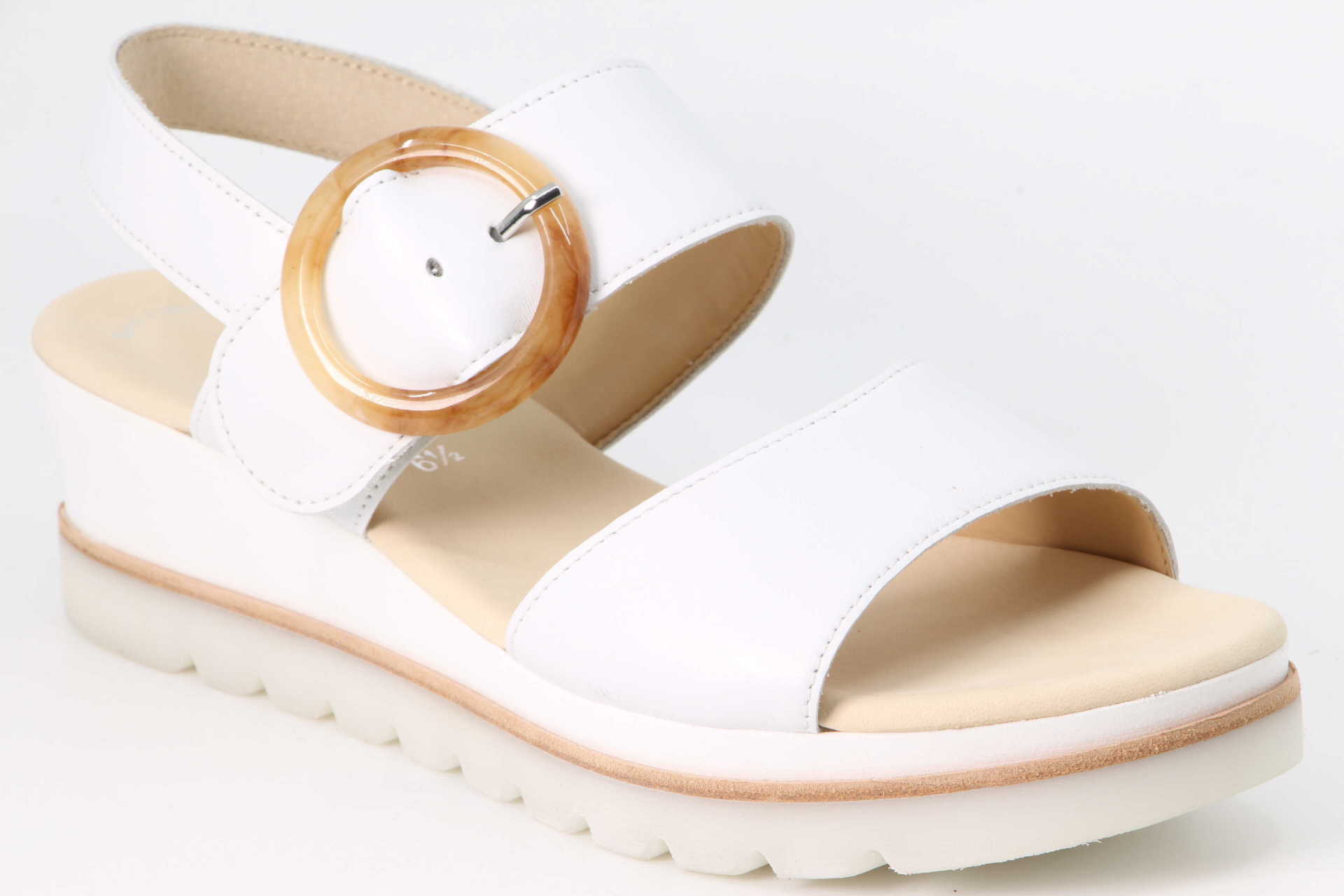 Sandalette weiss Vorderseite