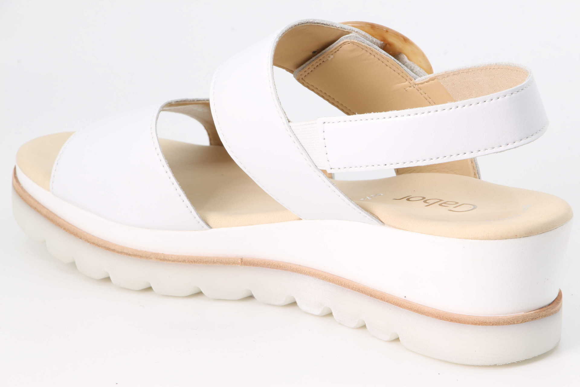 Sandalette weiss Rückseite