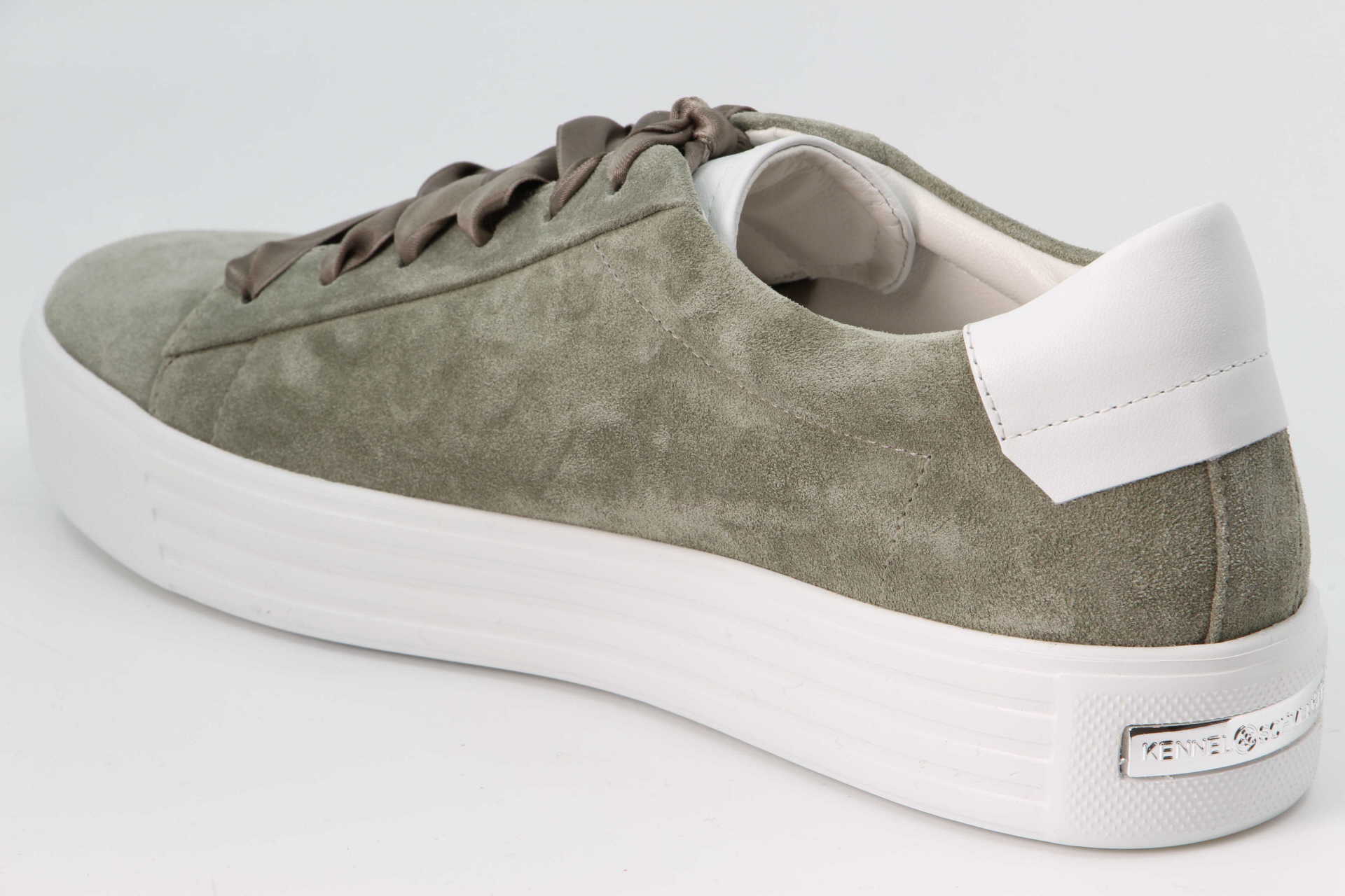 Sneaker grün / schilf calf bianco – Bild 2