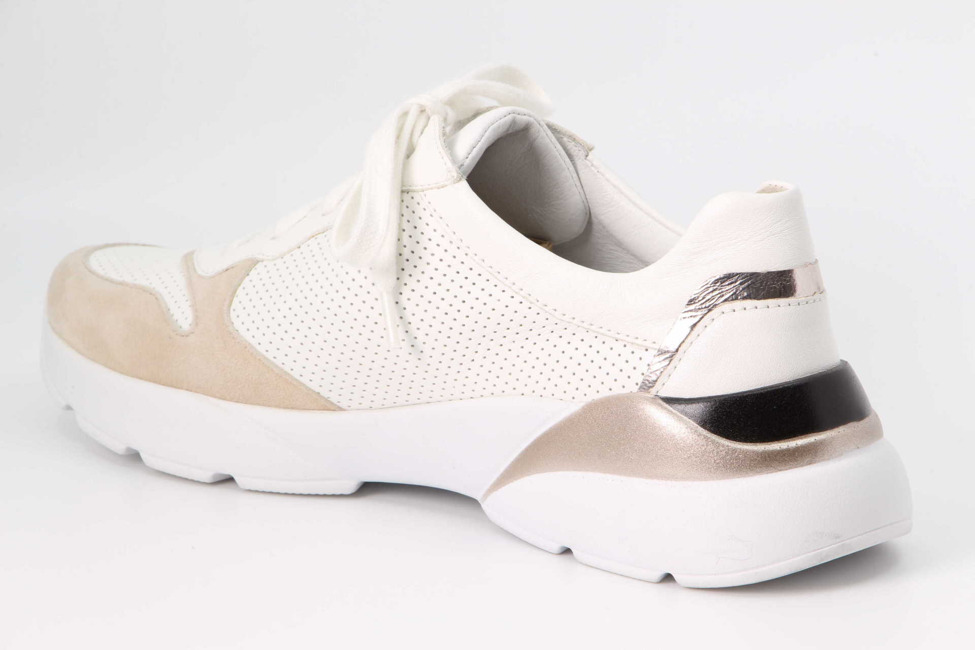 Uschi beige / creme/weiss Rückseite