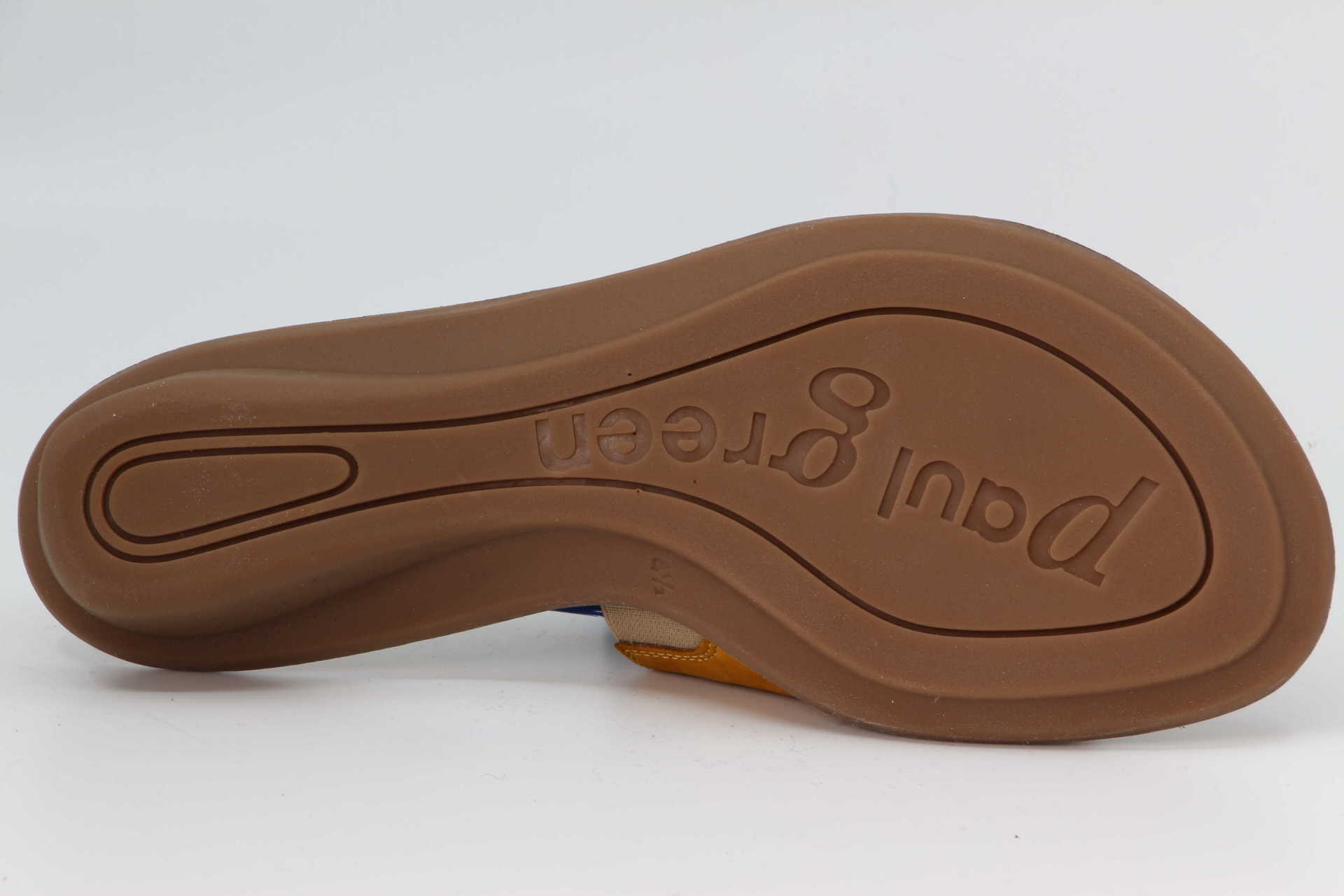 Pantolette gelb / curry Sohle
