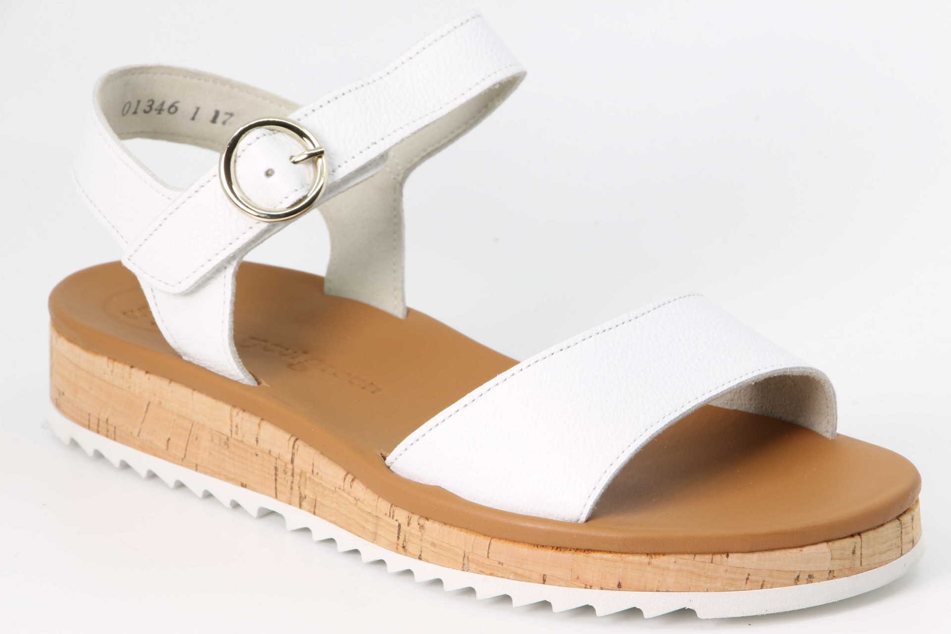 Sandalette weiss Vorderseite