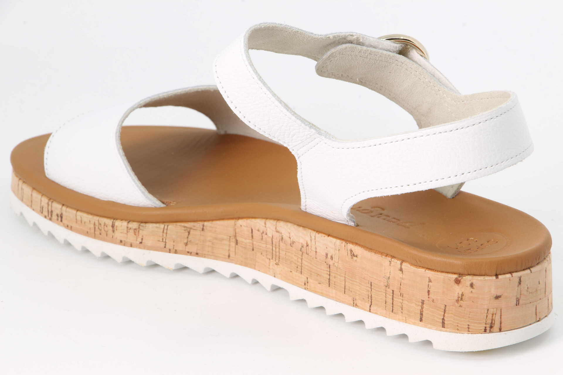 Sandalette weiss Rückseite