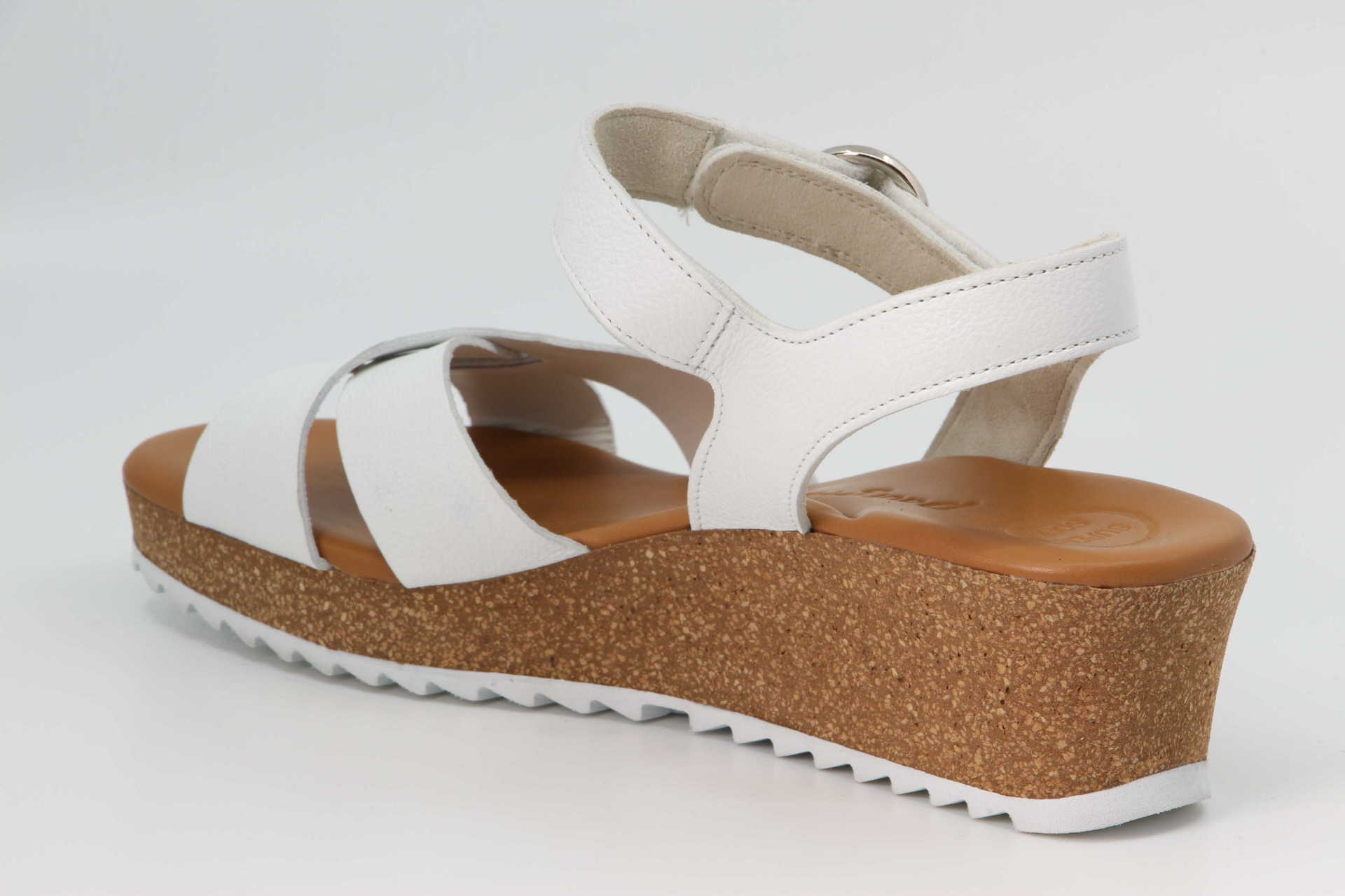 Keilsandalette weiss Rückseite
