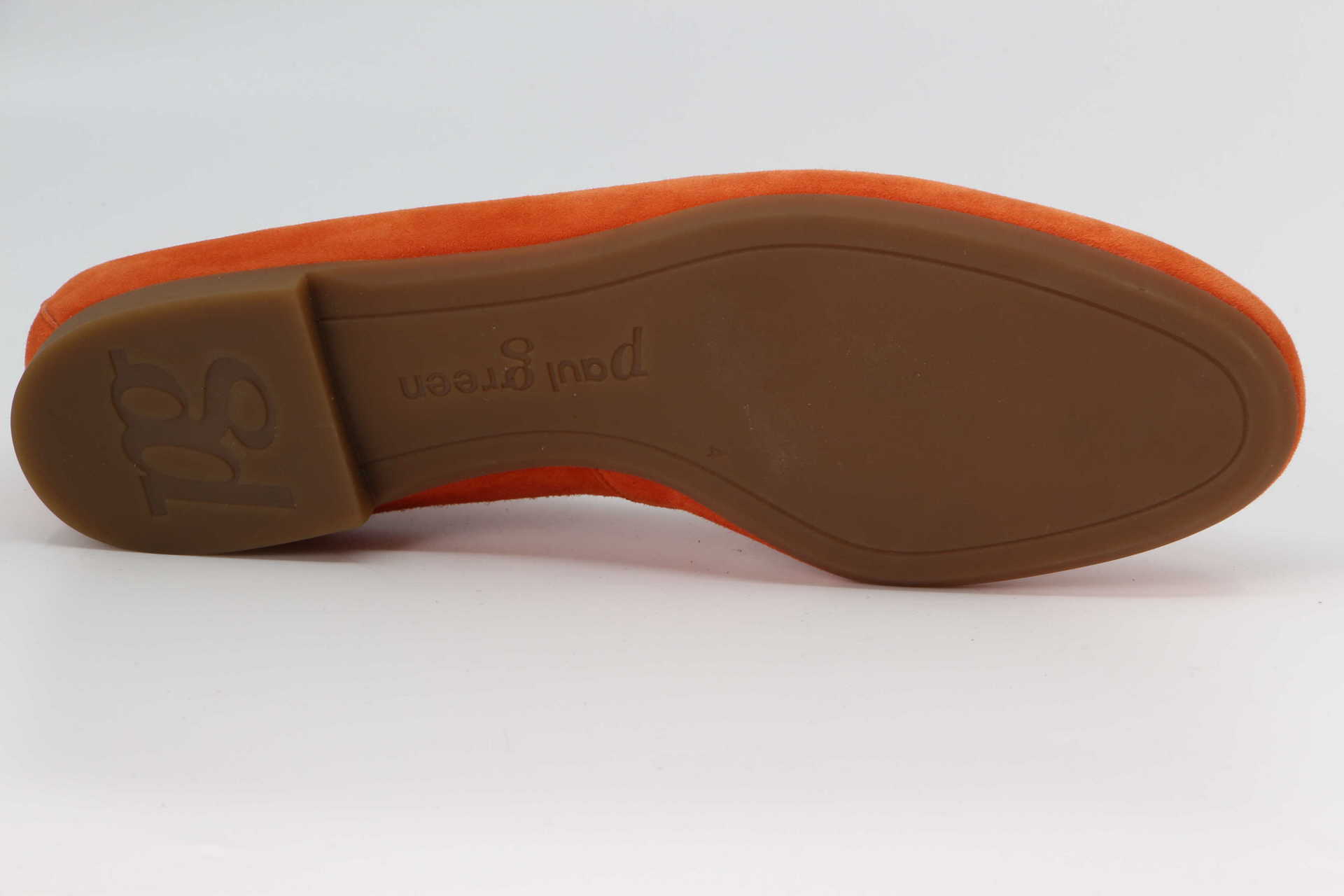 Slipper orange Sohle