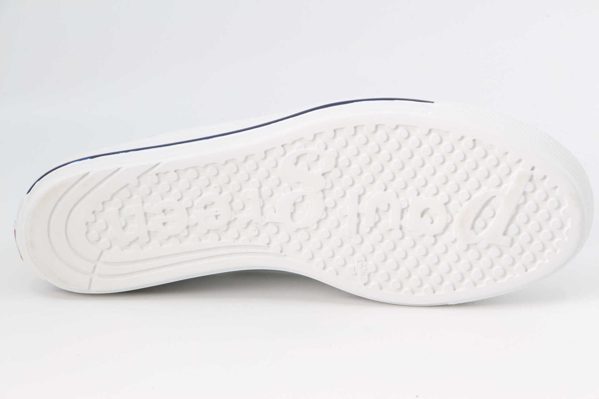 Slipper weiss Sohle
