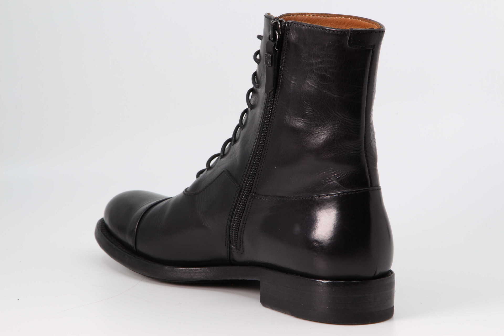 Schnürstiefelette schwarz Rückseite