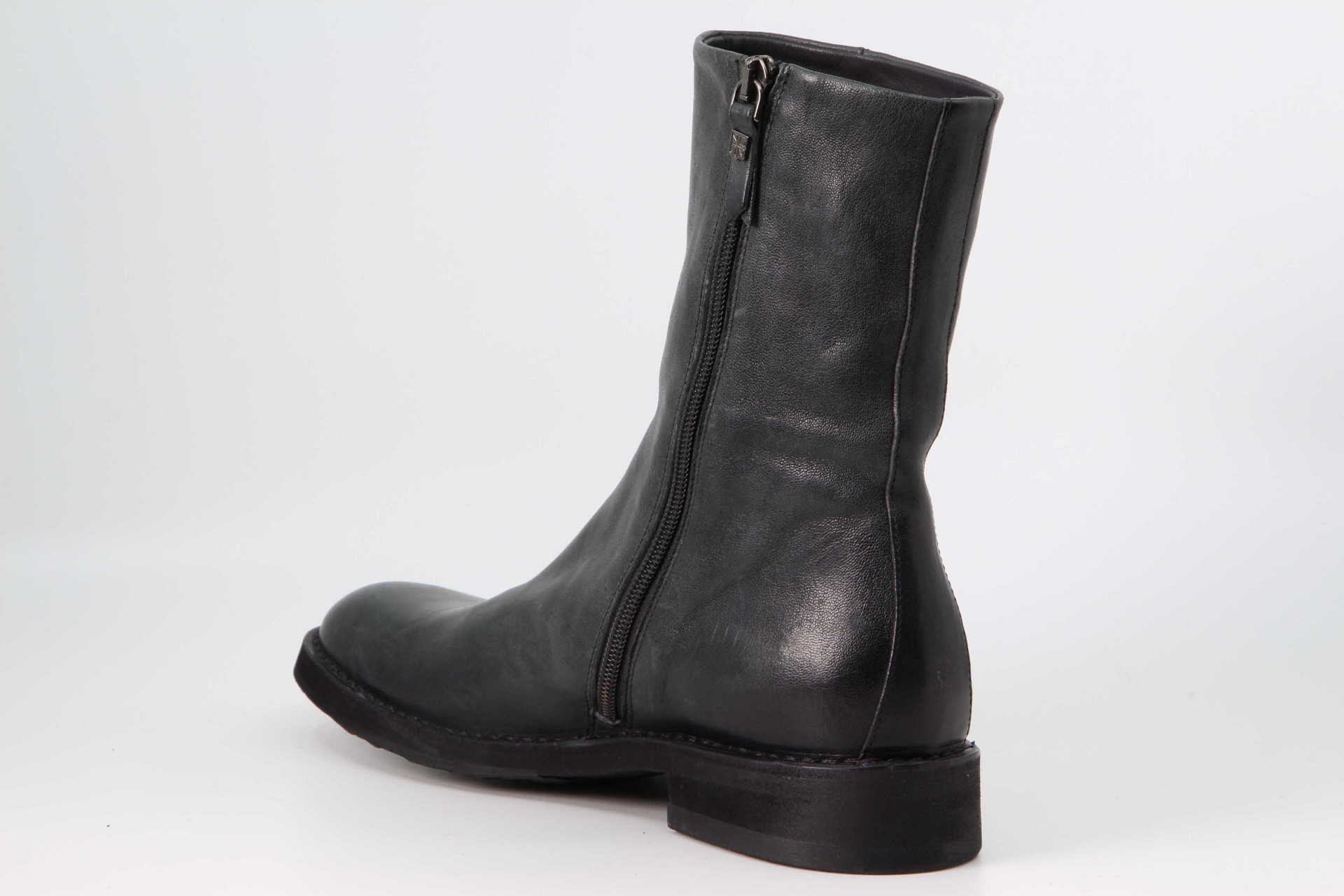 Stiefelette blau Rückseite