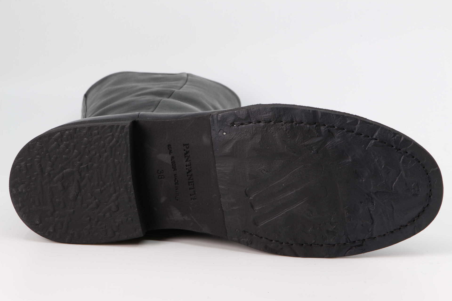 Stiefelette blau Sohle
