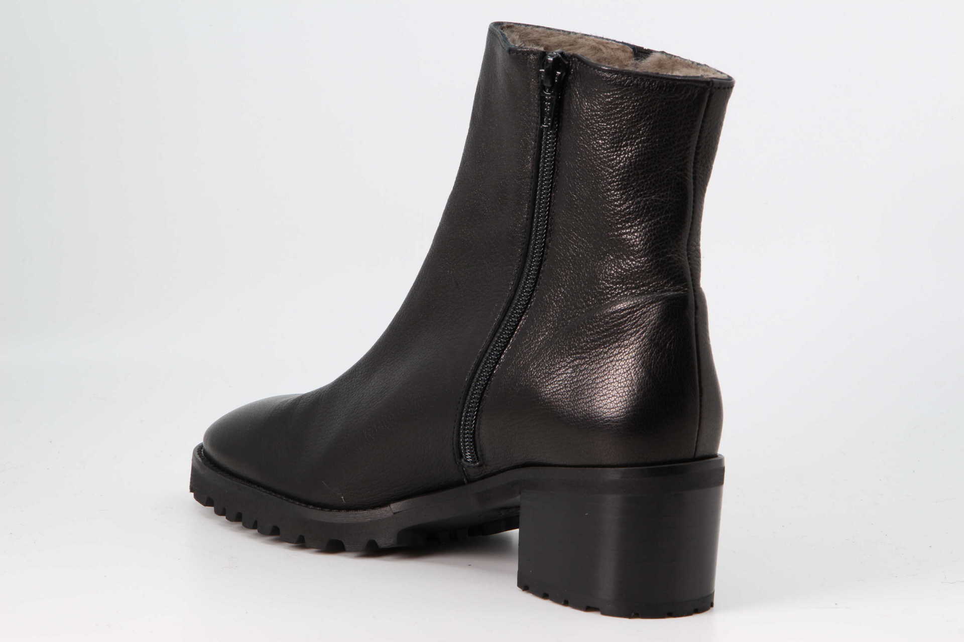 Stiefelette schwarz Rückseite
