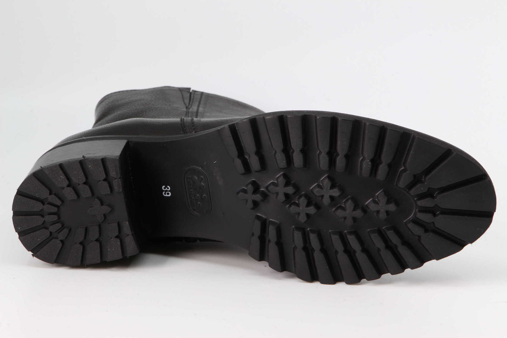 Stiefelette schwarz Sohle