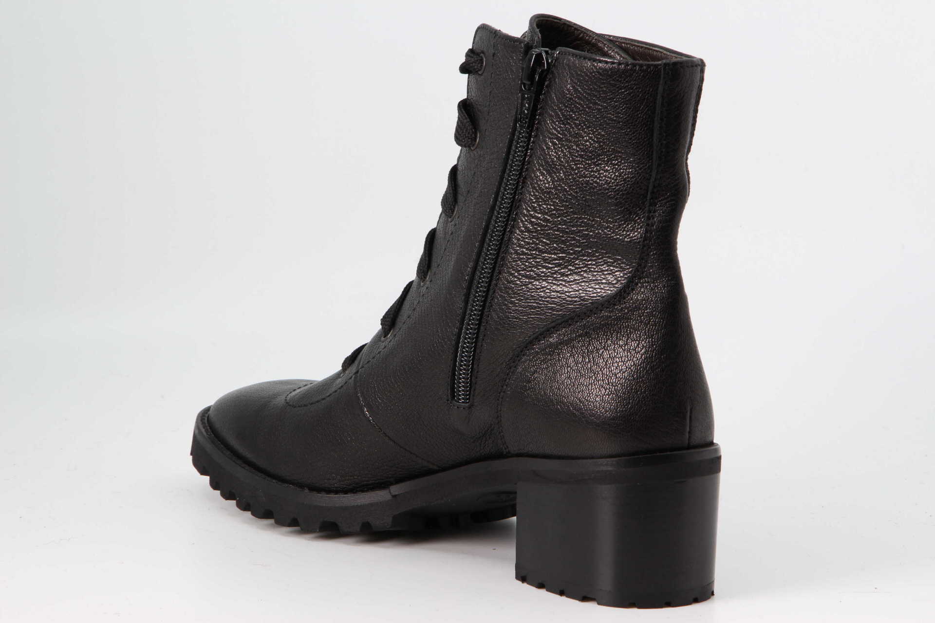 Schnürboots schwarz Rückseite
