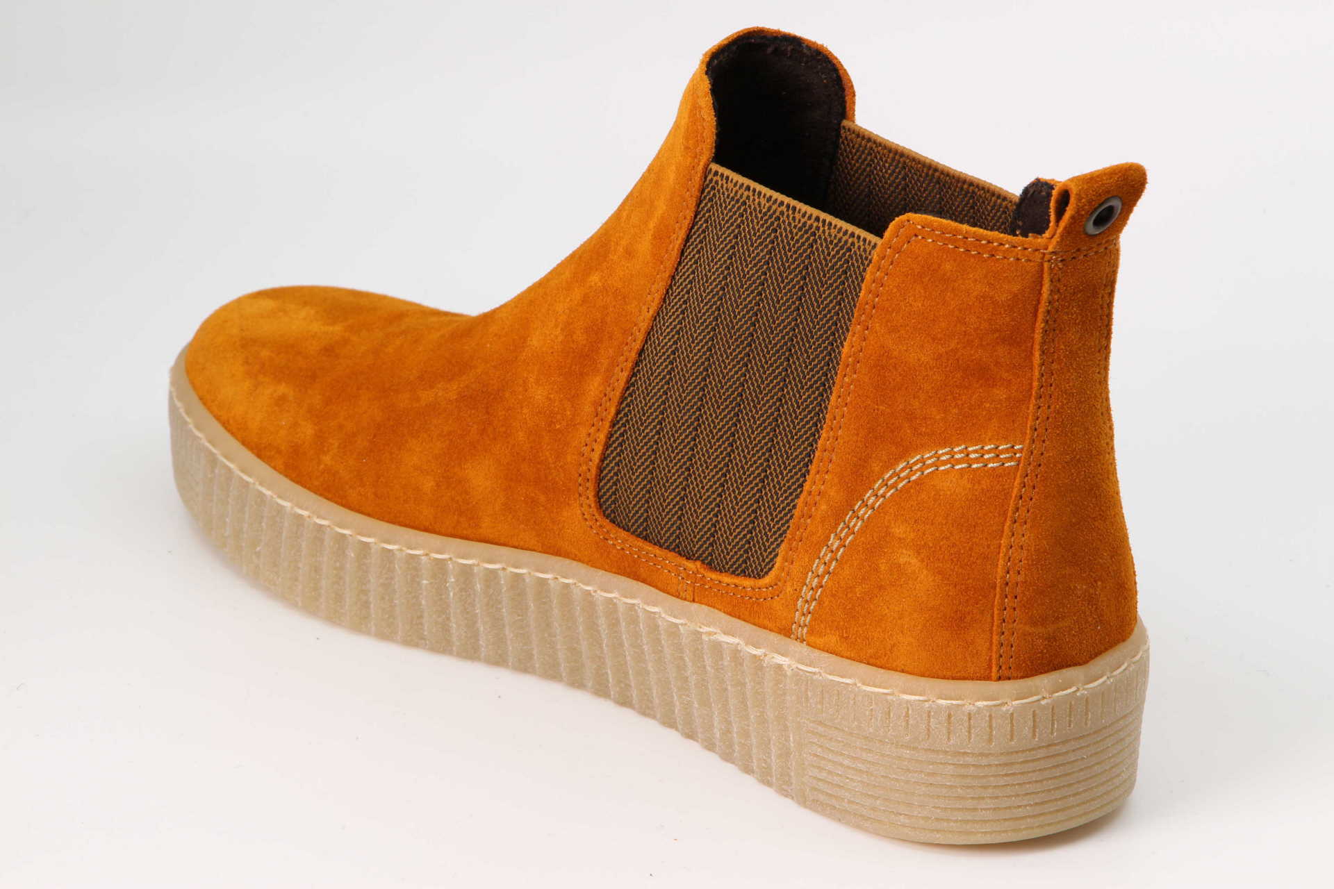 sportliche Chelseaboots cayenne Rückseite