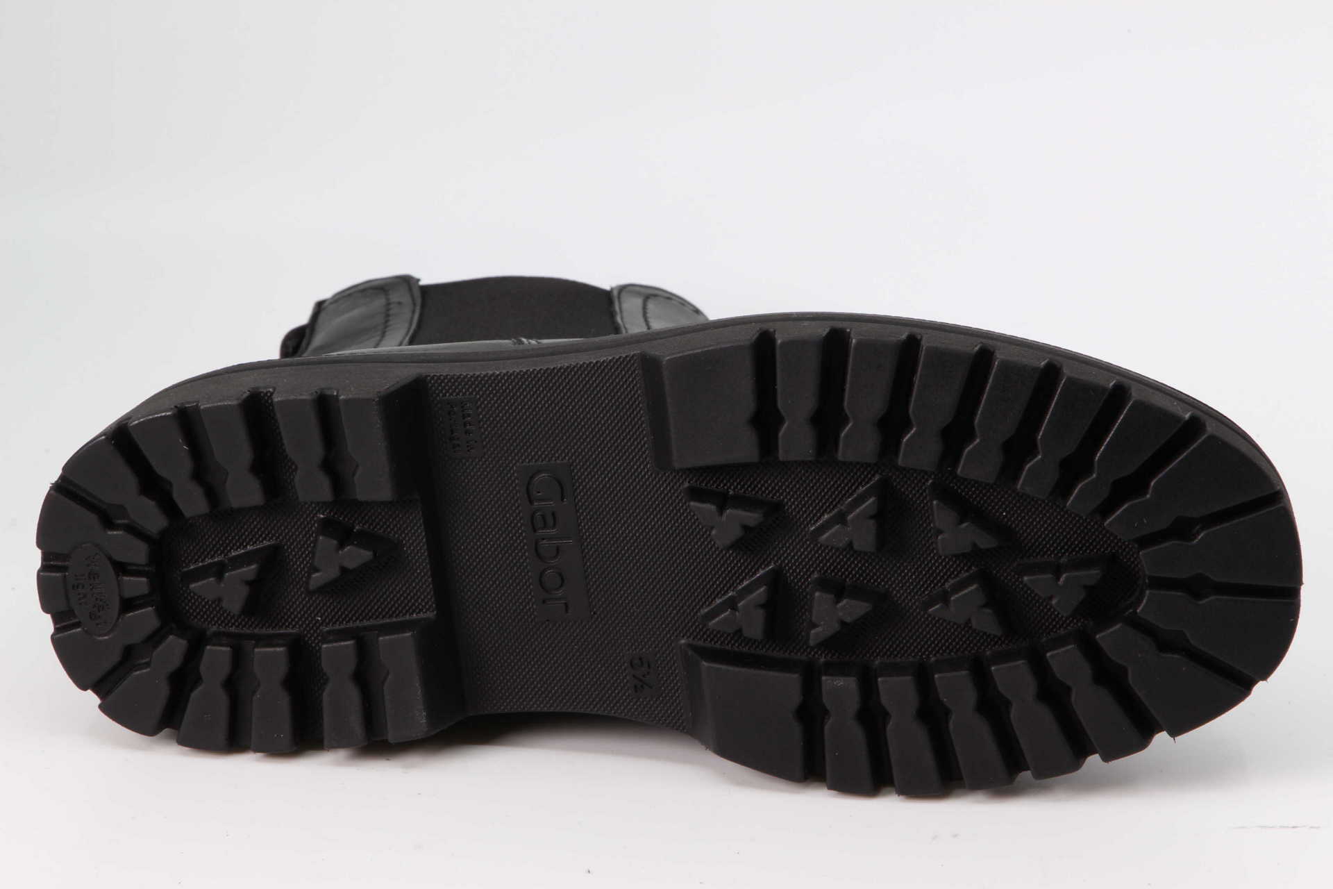 robuste Chelseaboots schwarz Sohle