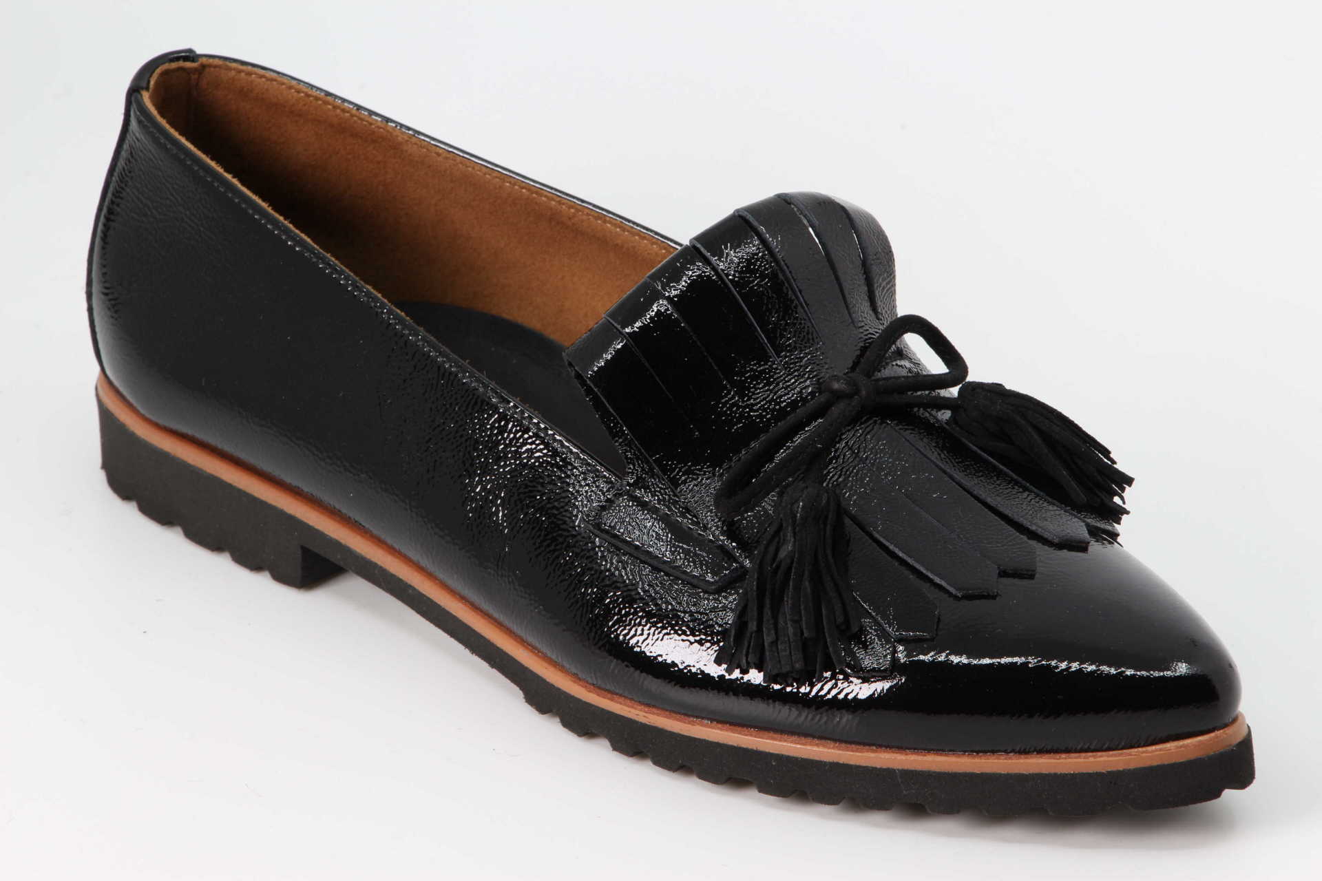 Slipper schwarz Vorderseite