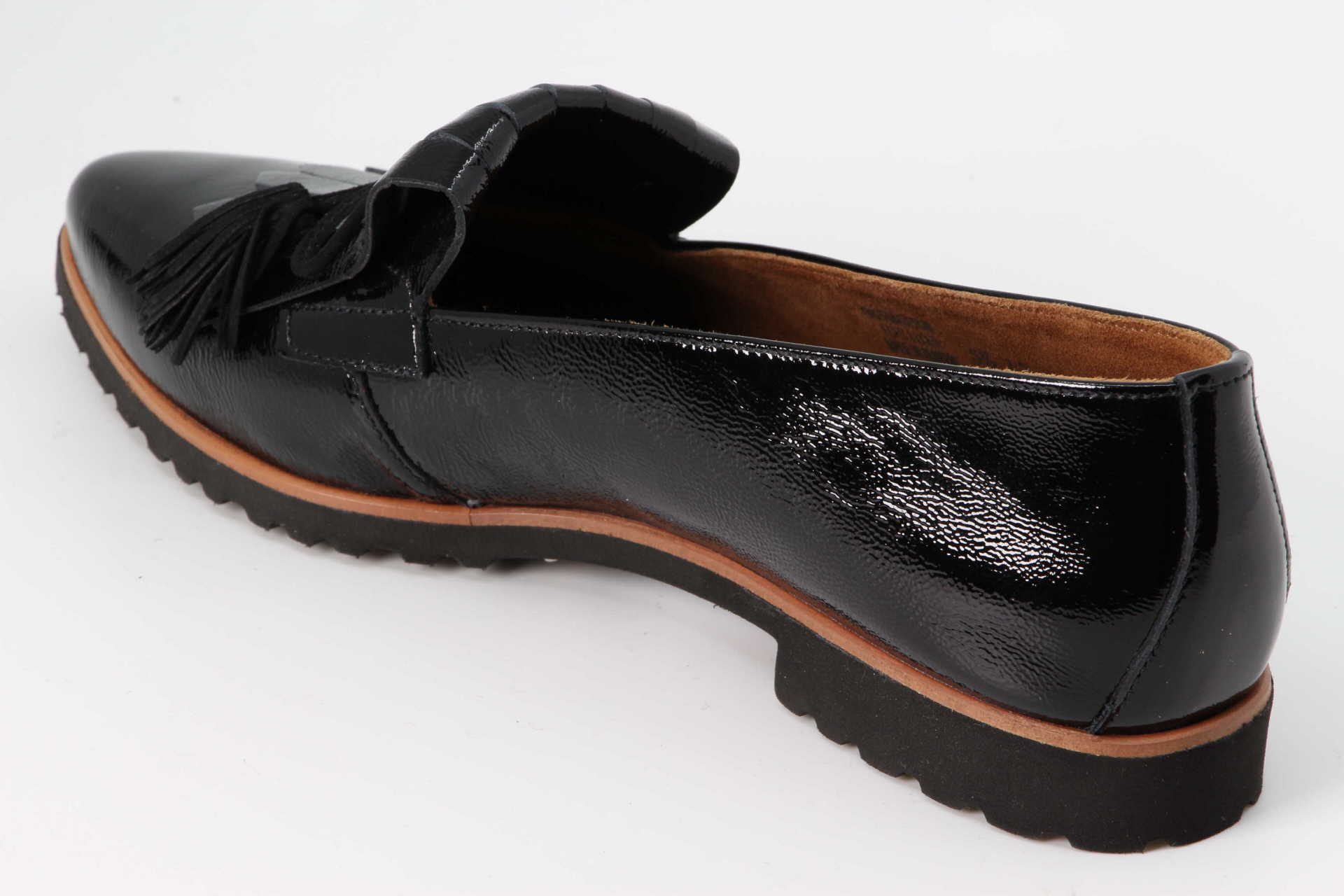 Slipper schwarz Rückseite